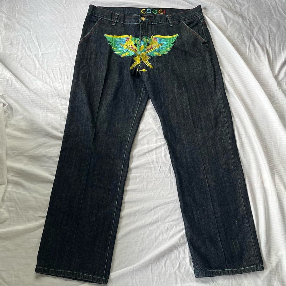 Coogi vintage embroidered jeans